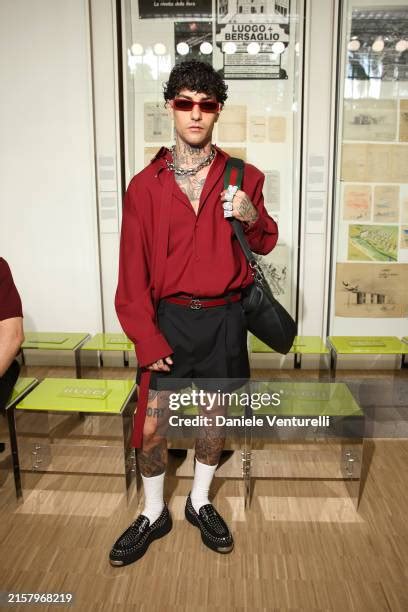 occhiali gucci tony effe|Tony Effe is seen front row at the Gucci Men's Spring Summer .